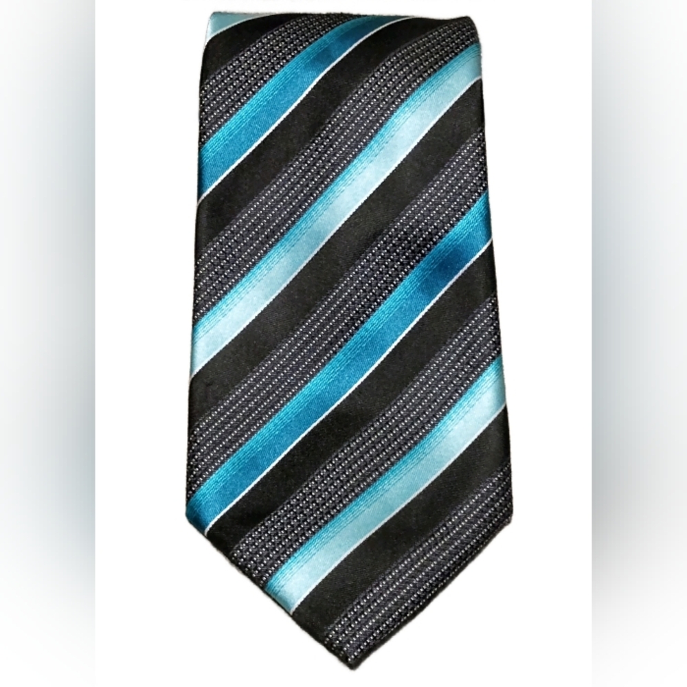 Sean Turquoise/Sea Green 100% Polyester Men’s Neck Tie Made In China 58"x3"